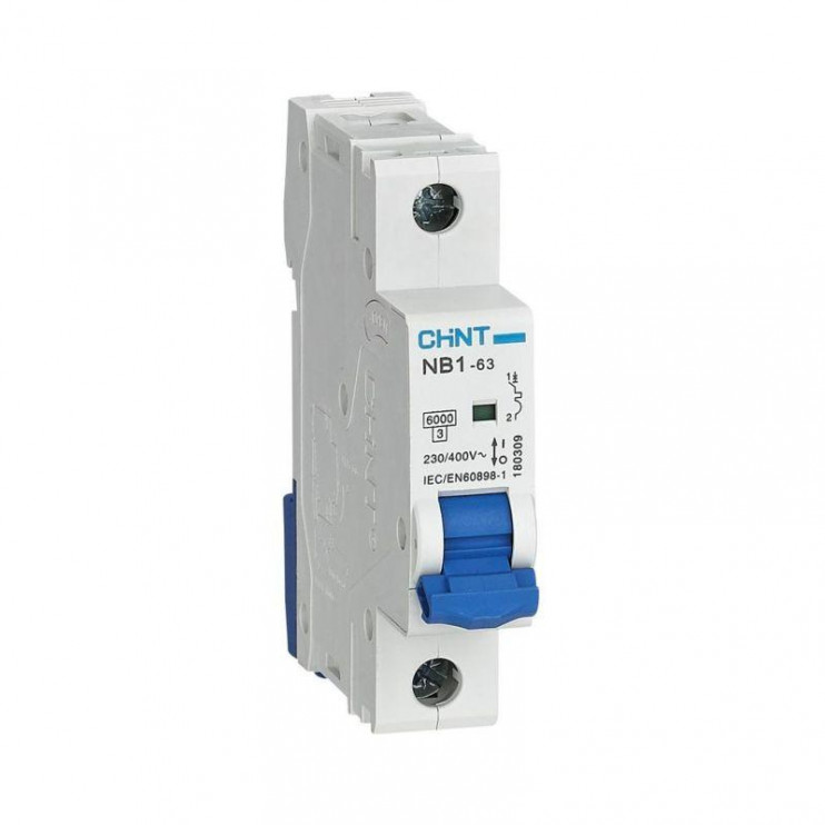 Выключатель автоматический модульный 1п C 2А 6кА NB1-63 (R) CHINT 179617