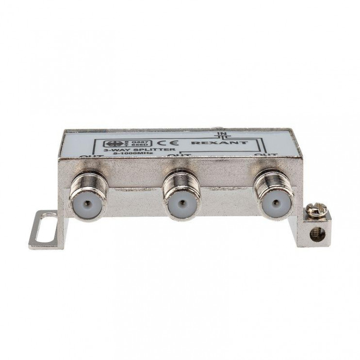 Делитель ТВ "краб" х3 под F разъем 5-1000 МГц Rexant 05-6002