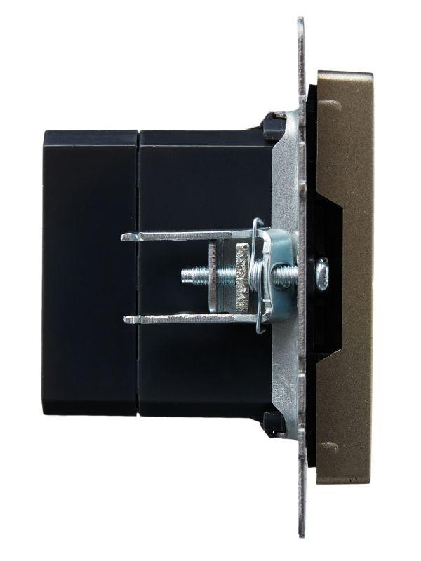 Розетка BRITE USB A+A 3.1А РЮ10-1-БрШ механизм шампань IEK BR-U21-D31-K37