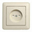 Розетка 1-м СП W59 16А IP20 с заземл. защ. шторки в сборе сл. кость SE RS16-152-28