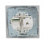 Розетка компьютерная + телефонная 2-м СП Mira RJ45 + RJ11 сер. метал. LEZARD 701-1010-143