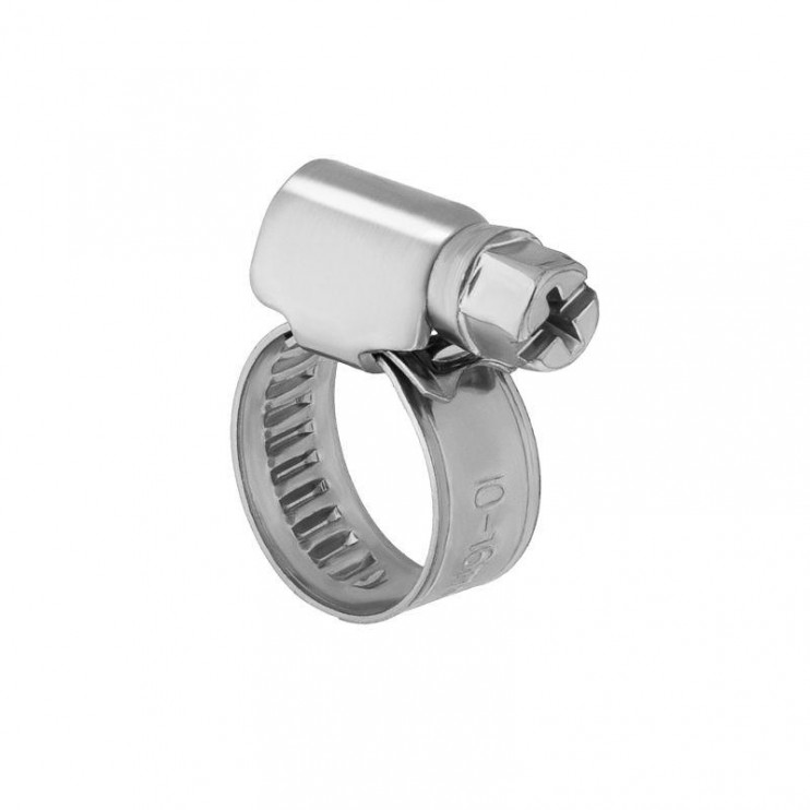 Хомут стальной червячный 10-16 (Россия) Rexant 07-0610