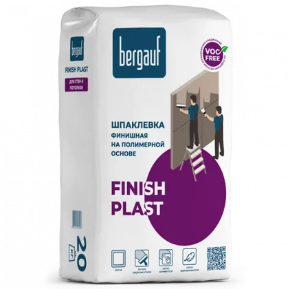 Шпаклевка BERGAUF Finish Plast полимерная 20кг