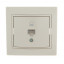Розетка компьютерная 1-м СП Mira RJ45 крем./крем.. LEZARD 701-0303-139