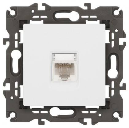 Розетка компьютерная Elegance 14-3107-01М RJ45 матов. бел. Эра Б0065763