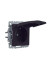 Розетка BRITE РСбш10-3-44-БрЧ 16А IP44 с заземл. защ. шторки с крышкой механизм черн. IEK BR-R16-16-44-K02