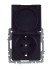 Розетка BRITE РСбш10-3-44-БрЧ 16А IP44 с заземл. защ. шторки с крышкой механизм черн. IEK BR-R16-16-44-K02