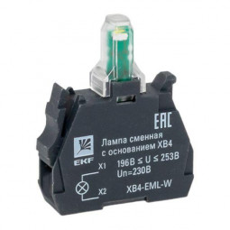 Лампа сменная с основанием XB4 бел. 230В PROxima EKF XB4-EML-W