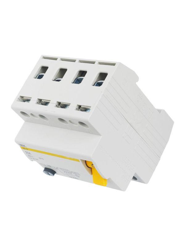 Выключатель дифференциального тока (УЗО) 4п 25А 30мА тип AC ВД1-63 KARAT IEK MDV10-4-025-030