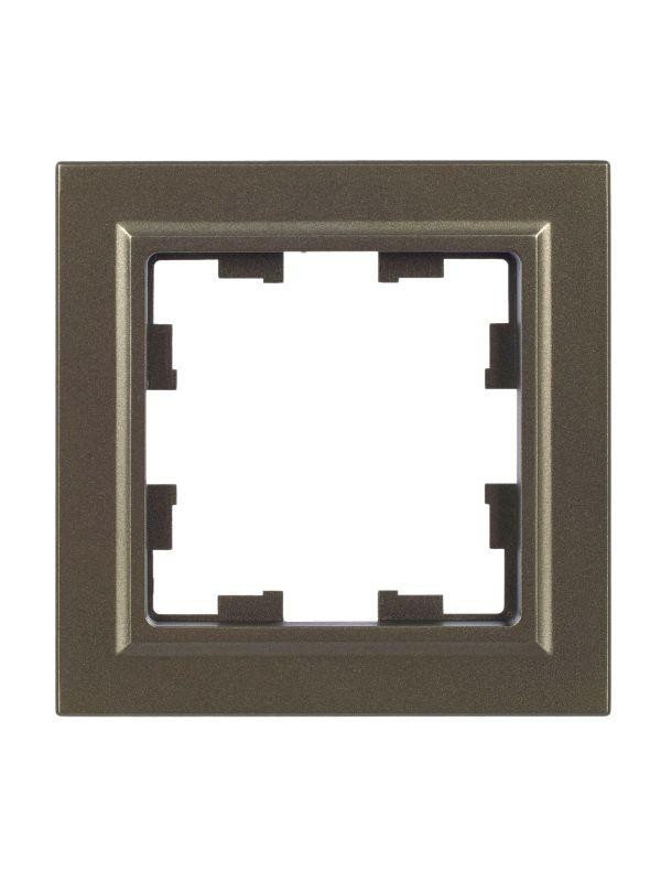 Рамка 1-м BRITE РУ-1-БрШ шампань IEK BR-M12-K37