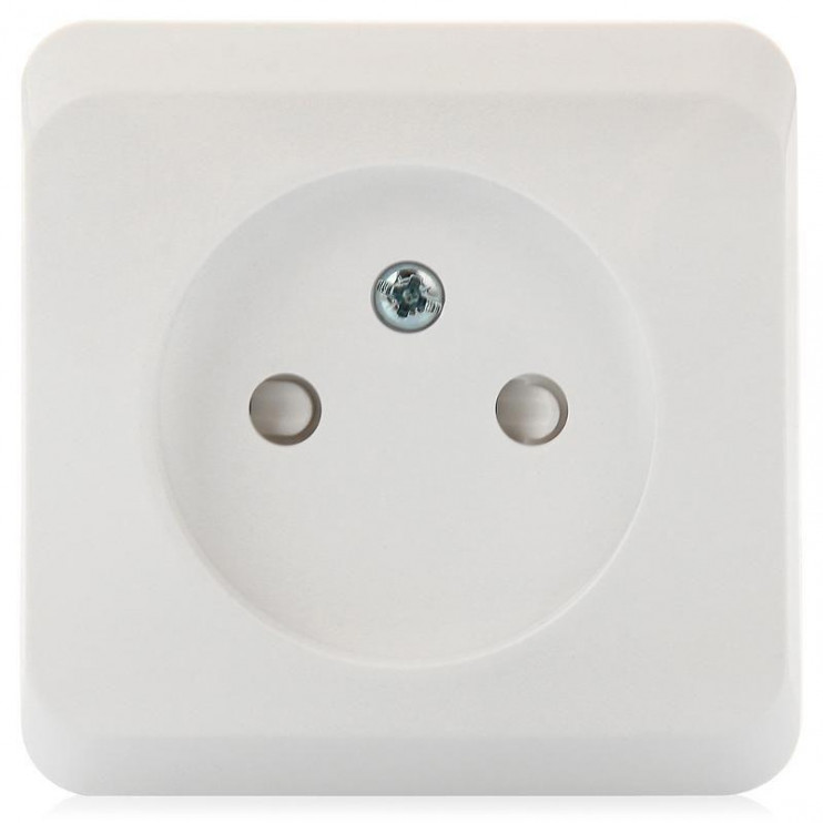 Розетка 1-м ОП Этюд 16А IP20 250В без заземл. защ. шторки бел. SE PA16-002B