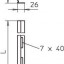 Разделитель для лотка H=60мм L3000 TSG 60 DD OBO 6062327