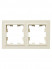 Рамка 2-м IP44 BRITE РУ-2-БрКр-44 беж. IEK BR-M22-44-K10