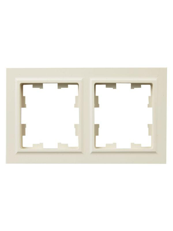 Рамка 2-м IP44 BRITE РУ-2-БрКр-44 беж. IEK BR-M22-44-K10