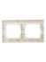 Рамка 2-м IP44 BRITE РУ-2-БрКр-44 беж. IEK BR-M22-44-K10