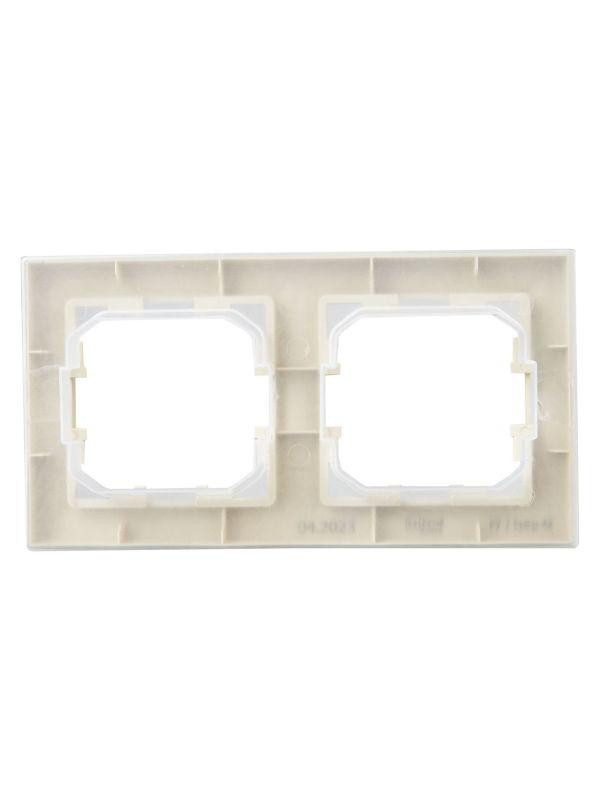 Рамка 2-м IP44 BRITE РУ-2-БрКр-44 беж. IEK BR-M22-44-K10