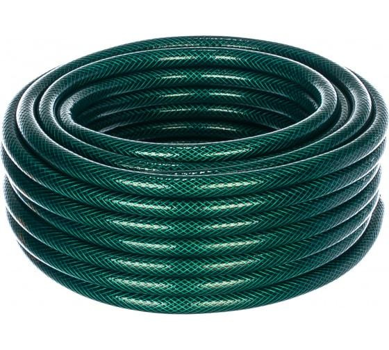 Шланг поливочный ПВХ трехслойн. армир. 3/4дюйм 25м зел. Вихрь 73/7/2/1