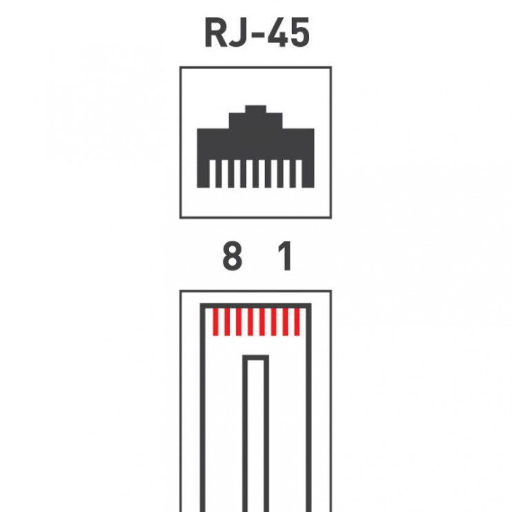 Джек компьютерный RJ45 (8P8C) кат.5E (уп.100шт) Rexant 05-1021