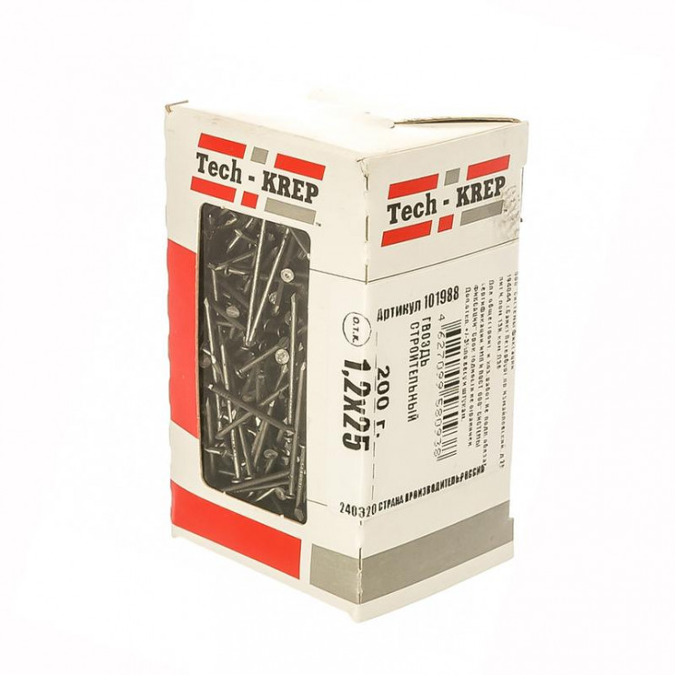 Гвоздь строительный 1.2х25 (уп.0.2кг) Tech-Krep/Zitar 101988