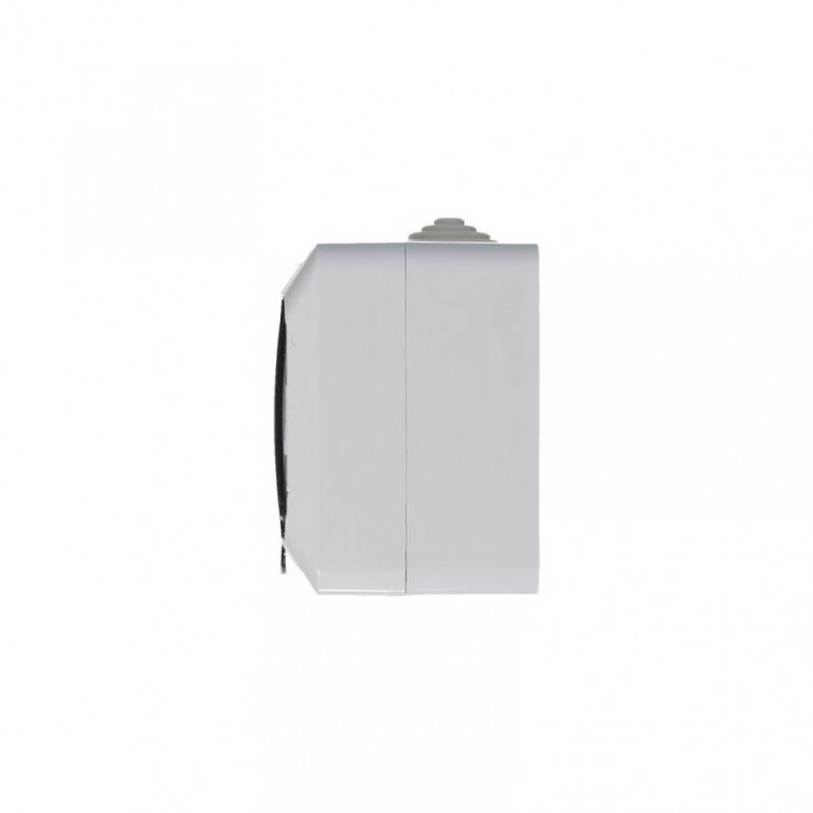 Розетка 1-м ОП Этюд 16А IP44 250В с заземл. защ. шторки с крышкой бел. SE PA16-044B