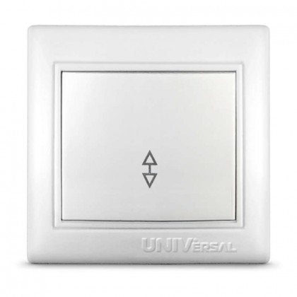 Переключатель проходной 1-кл. СП Севиль 10А IP20 бел. UNIVersal С0025