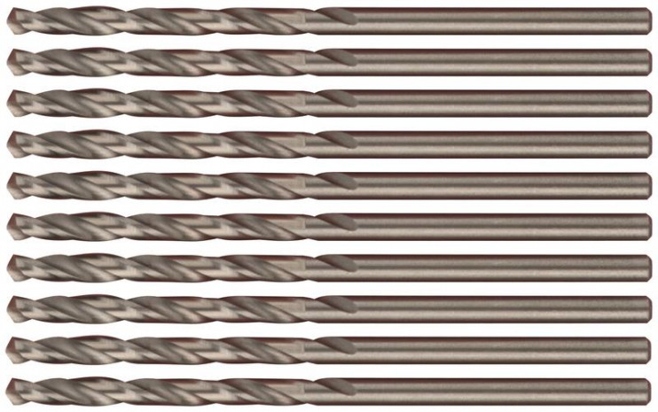 Набор сверл по металлу Profi 2.5х57мм с кобальтом 5проц. (уп.10шт) Cutop 48-25-10