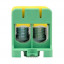 Клемма силовая вводная двойн. КСВ 16-95кв.мм желт./зел. EKF plc-kvs2-16-95-y-green