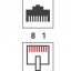 Джек компьютерный RJ45 (8P8C) кат.5E с экраном (уп.100шт) Rexant 05-1023
