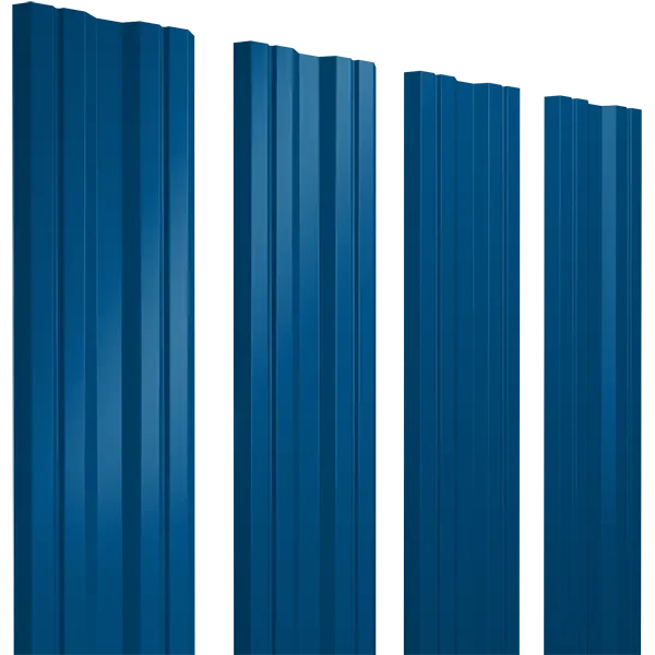 Штакетник TWIN c прямым резом 0,4х100x2000мм GRAND LINE RAL 5005