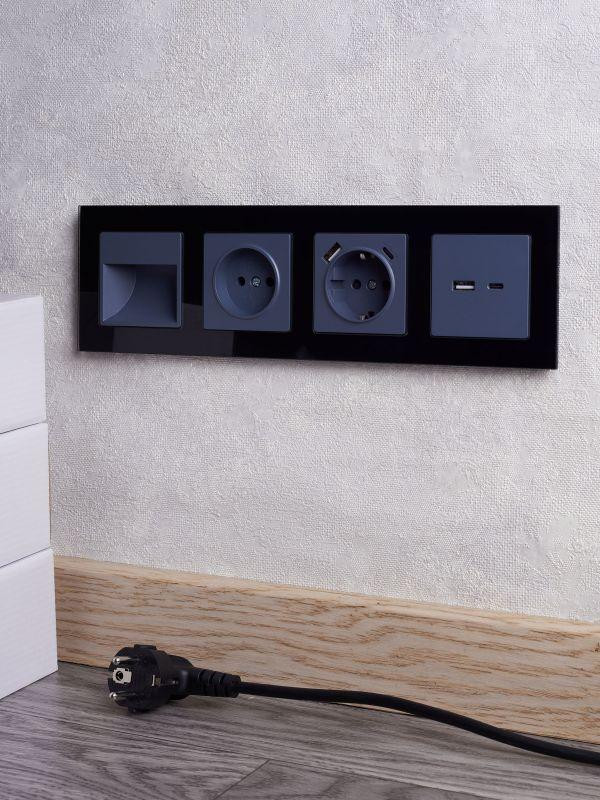 Подсветка светодиодная BRITE встраив. ПЛ20-БрМ механизм маренго IEK BR-FL20-K35