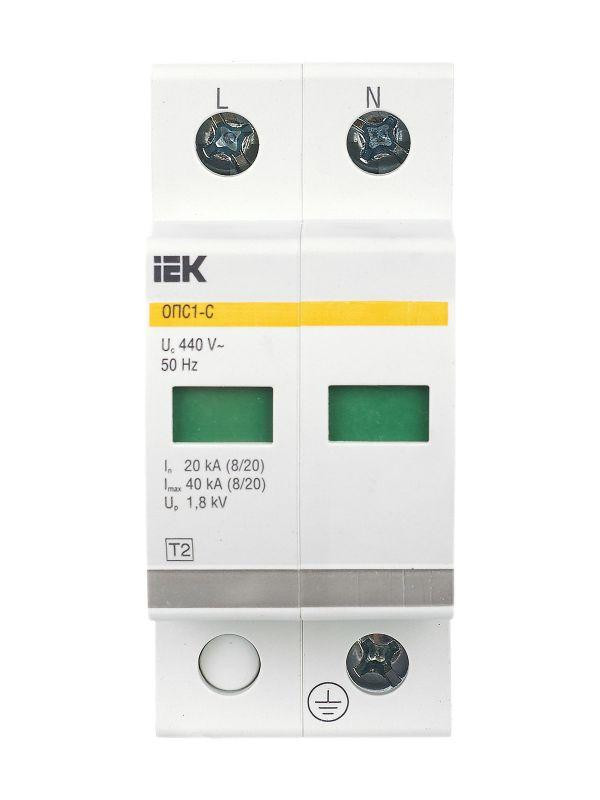 Ограничитель перенапряжения ОПС1-C 2P KARAT IEK MOP20-2-C