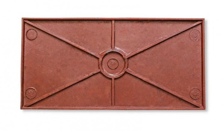 Плита для закрытия кабеля ПЗК "ОСТОРОЖНО КАБЕЛЬ" 240х480х16 красн. Synergy ПЗК-240