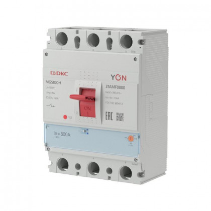 Выключатель автоматический MGS800 3P 640-800A 75kA YON MGS800H-3TAMF0800