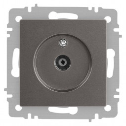 Розетка телевизионная одиночная TV СП Accent 6-301-09 IP20 титан Intro Б0063618