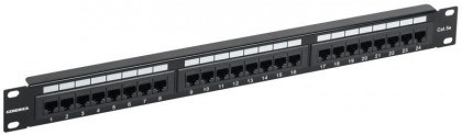 Патч-панель 1U кат.5E UTP 24 порта (Krone) GENERICA PP24-1UC5EU-K05-G