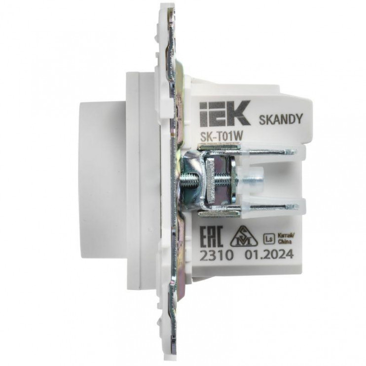 Термостат электронный SKANDY SK-T01W с индикацией арктич. бел. IEK SK-RT11-K01
