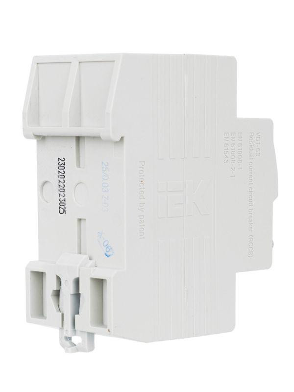 Выключатель дифференциального тока (УЗО) 2п 25А 30мА тип AC ВД1-63 KARAT IEK MDV10-2-025-030