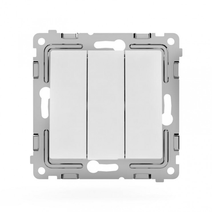Выключатель 3-кл. СП Pixel 10А IP20 механизм бел. TOKOV ELECTRIC TKE-PX-V3-C01