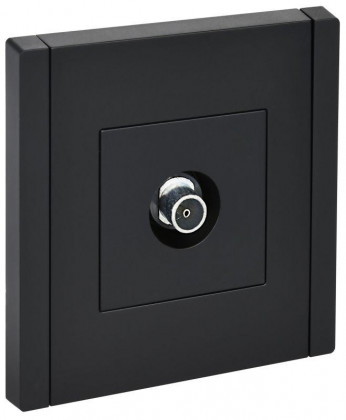 Розетка TV оконечная FORTE&PIANO FP128 черн. IEK FP-A10-O-K02