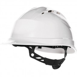 Каска защитная QUARTZ UP IV с вентил. с храповым механизмом бел. Delta Plus QUARUP4BC
