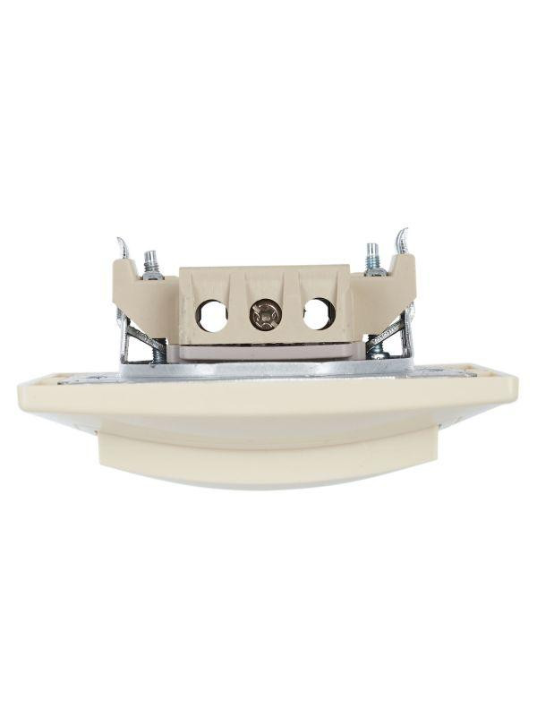 Выключатель 1-кл. СП Кварта 10А IP20 ВС10-1-1-ККм с индикацией крем. IEK EVK11-K33-10-DM