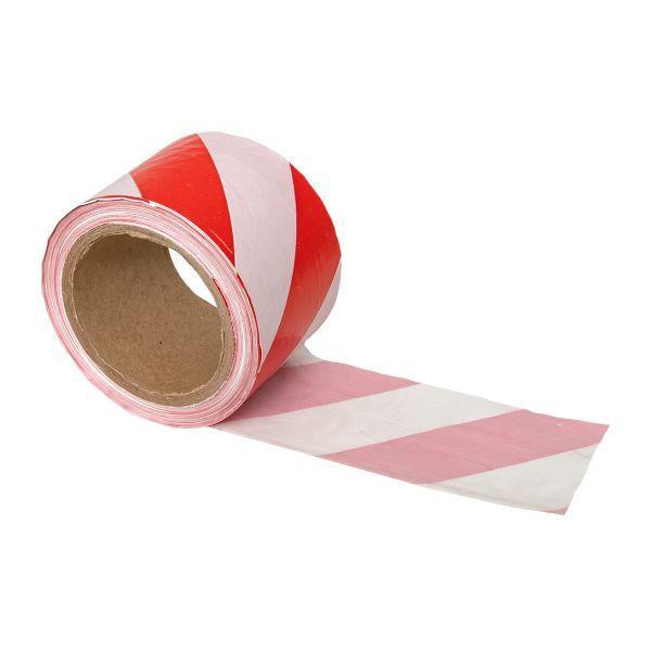 Лента оградительная ЛО "Красно-белая" 75х100 Basic EKF lo-75x100-bas