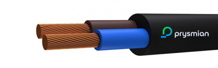 Провод ПВС 2х1 Ч (бухта) (м) РЭК-PRYSMIAN 0102030101