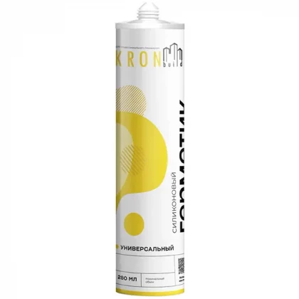 Герметик KRONBUILD силиконовый 280мл бесцветный