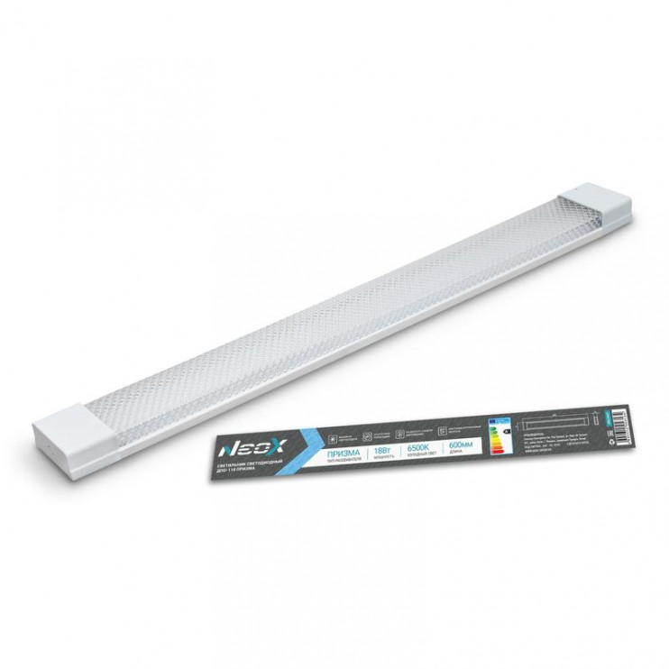 Светильник светодиодный ДПО-110 ПРИЗМА 18Вт 6500К IP40 600мм NEOX 4690612053134
