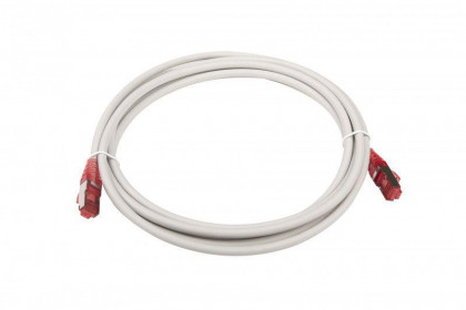 Патч-корд кат.5E F/UTP экранир. LSZH PC-LPM-STP-RJ45-RJ45-C5e-3M-LSZH-GY 3м сер. Hyperline 42338