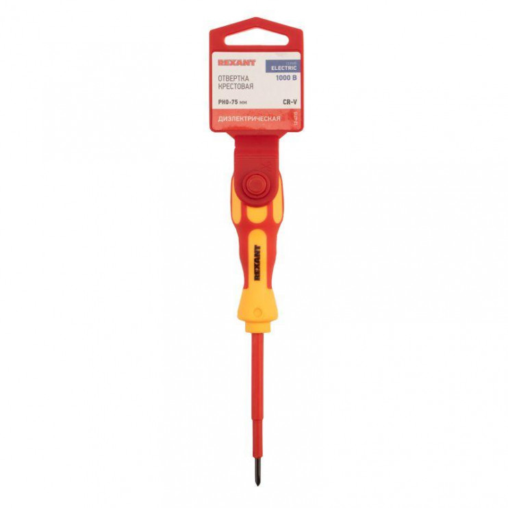 Отвертка "Электрика" PH0 75мм REXANT 12-4715