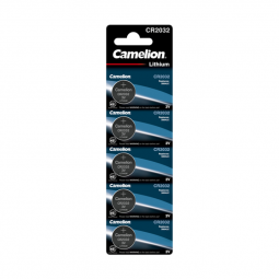 Элемент питания литиевый CR2032 BL-5 (блист.5шт) Camelion 1595