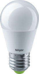 Лампа светодиодная 94 479 NLL-P-G45-5-230-4K-E27 5Вт шар 4000К нейтр. бел. E27 370лм 176-264В Navigator 94479