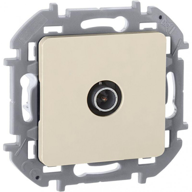 Розетка телевизионная TV Inspiria 2дБ 0-2400мГц с топологией "звезда" механизм сл. кость Leg 673851